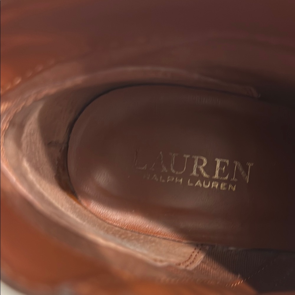 Lauren Ralph Lauren Brown Heeled Boots - Picture 2 of 4